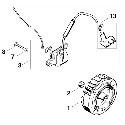 Магнето и маховик Champion 372